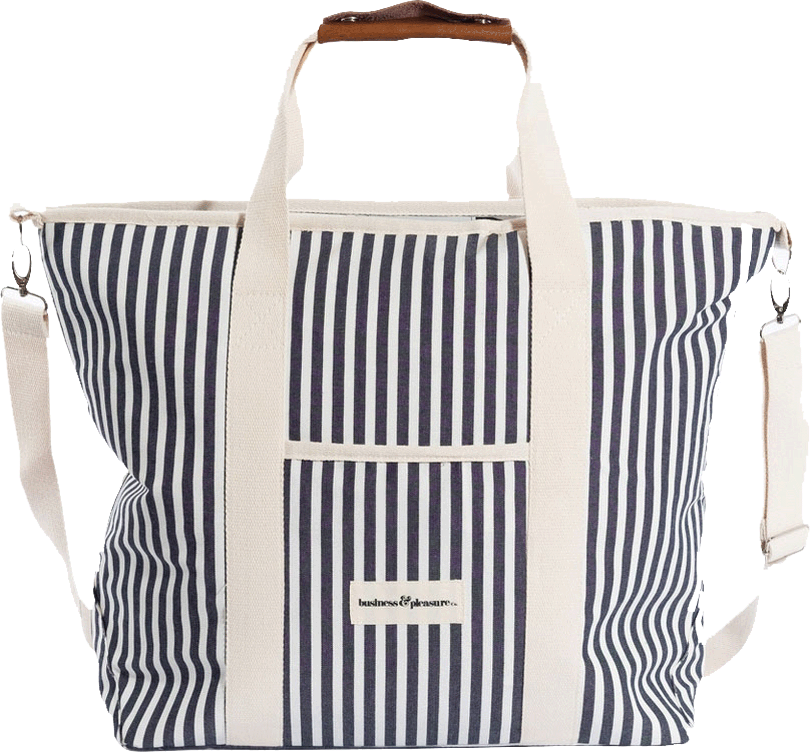 Business and Pleasure Co. Cooler Tote - Lauren's Navy Stripe