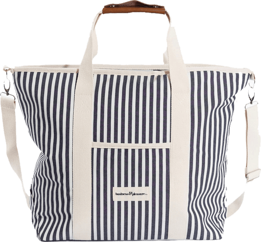 Business and Pleasure Co. Cooler Tote - Lauren's Navy Stripe