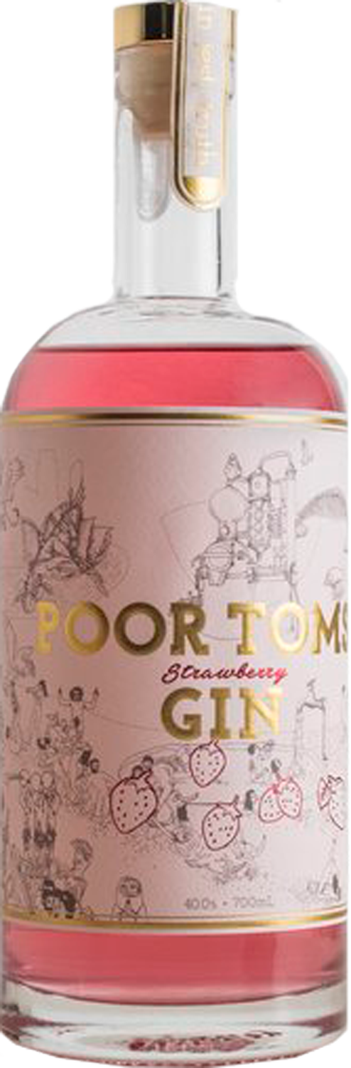 Poor Toms Strawberry Gin 40% 700mL