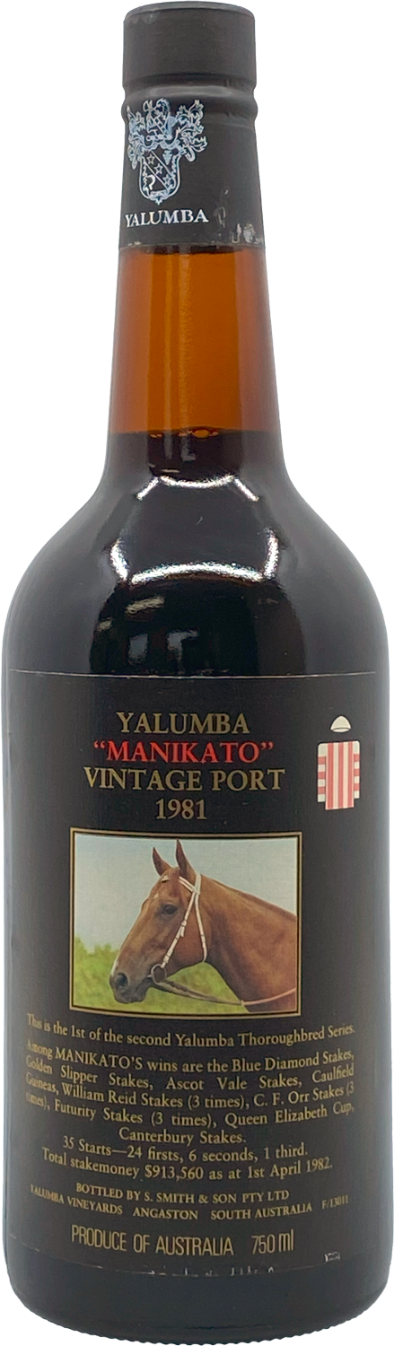 Yalumba Thoroughbred Series Manikato Vintage Port 1981