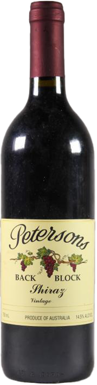 Petersons Back Block Shiraz 2001