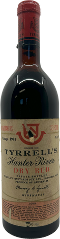 Load image into Gallery viewer, Tyrrell's Vat 9 Hunter River Dry Red 1981
