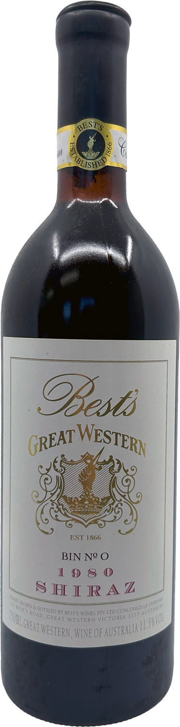 Best's Great Western Bin No 0 Shiraz 1980