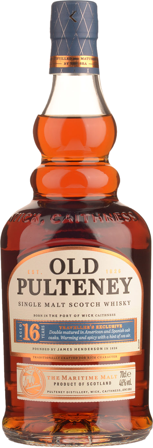 Old Pulteney 16 Year Old Single Malt Scotch Whisky 46% 700mL