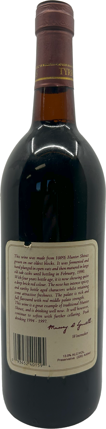 Tyrrell's Vat 9 Shiraz 1989