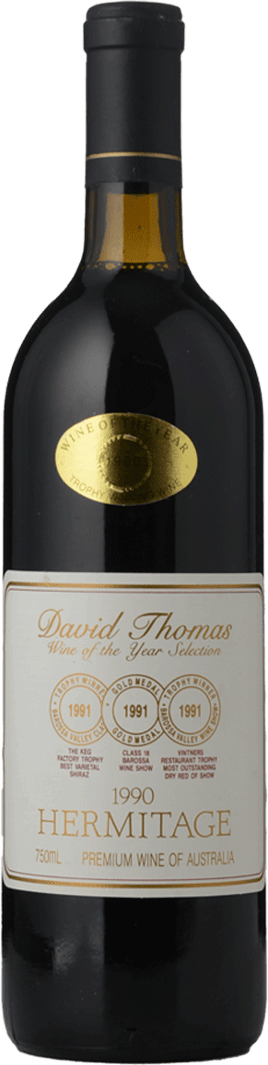 David Thomas Wine of the Year Selection Hermitage Shiraz 1990