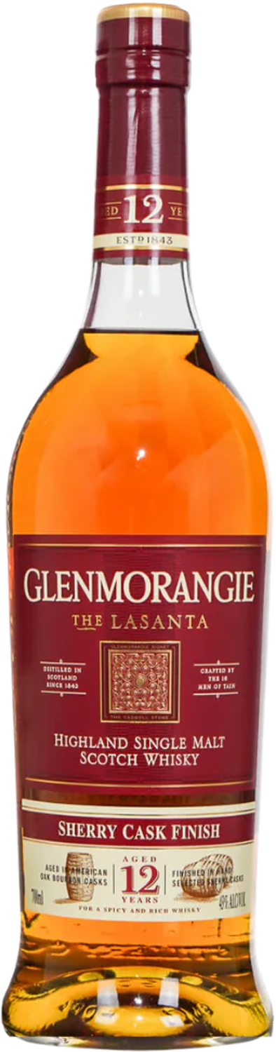 Glenmorangie Lasanta 12 Year Old Single Malt Whisky 43% 700mL