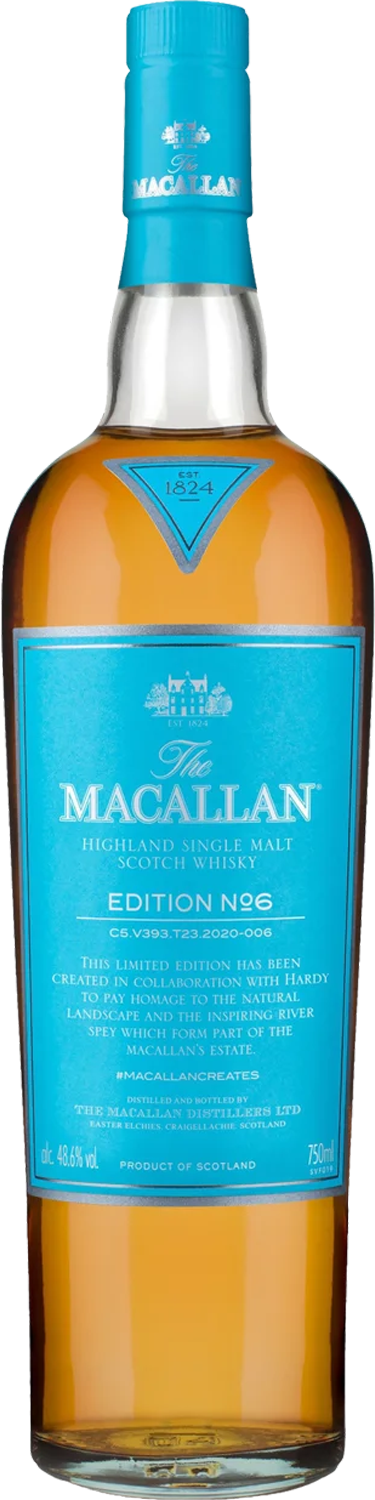 The Macallan Edition No. 6 Highland Single Malt Scotch Whisky 700mL