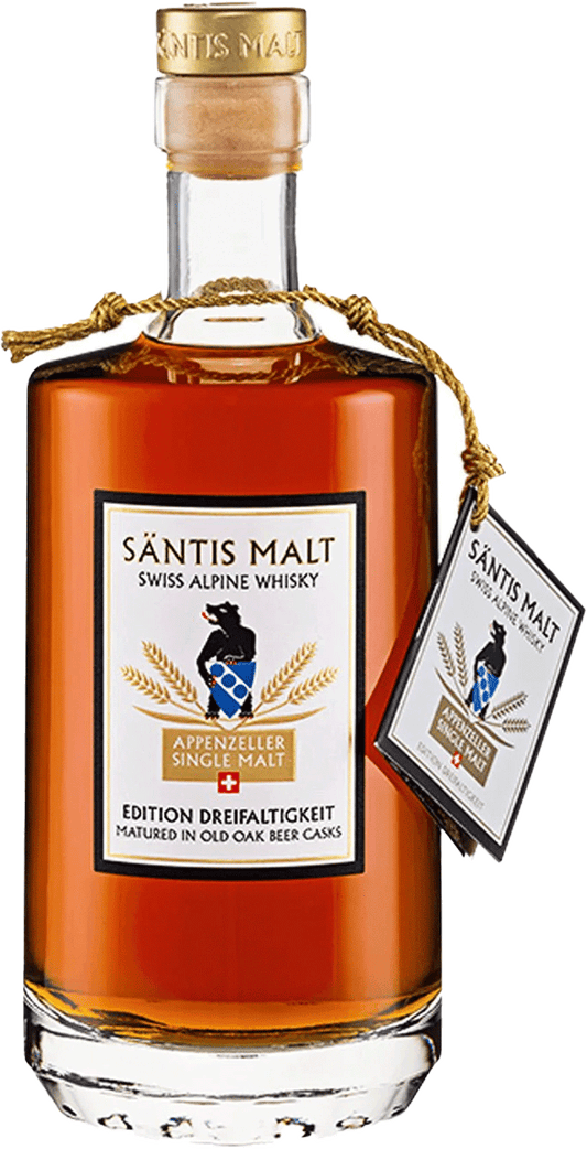 SANTIS Dreifaltigkeit Malt - Swiss Alpine Whiskey (peated) 52% 500mL