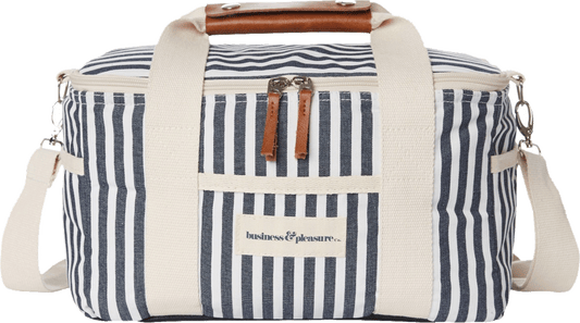 Business and Pleasure Co. Premium Cooler - Lauren's Navy Stripe